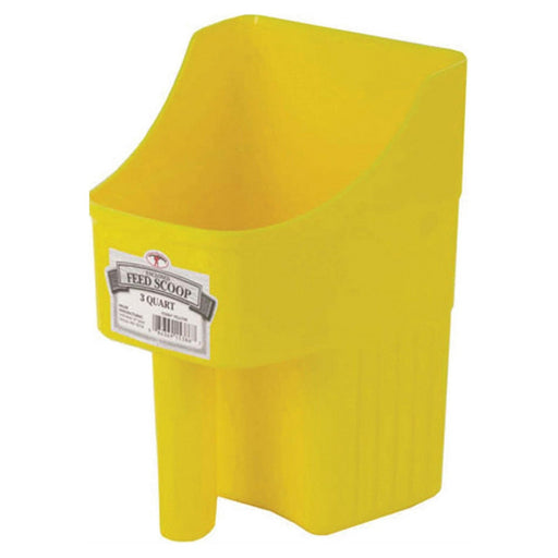 3 Quart Plastic Enclosed Feed Scoop Color Yellow