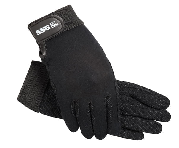 SSG Velcro Wrist Gripper Glove - Black XSmall/5 