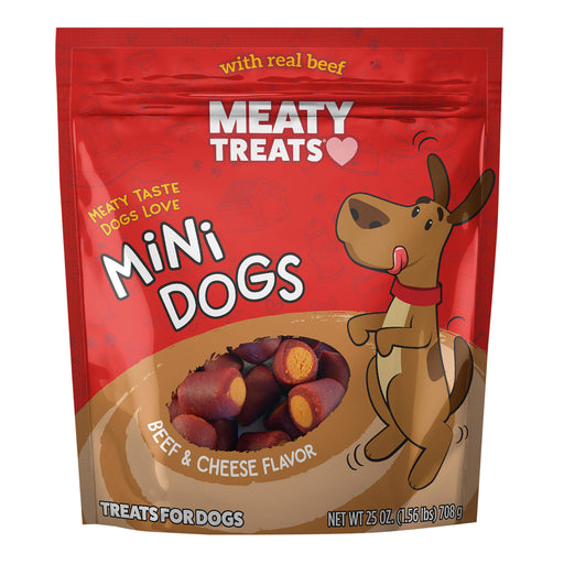 Meaty Treats Beef Mini Dogs, 25 oz. Size 25 oz