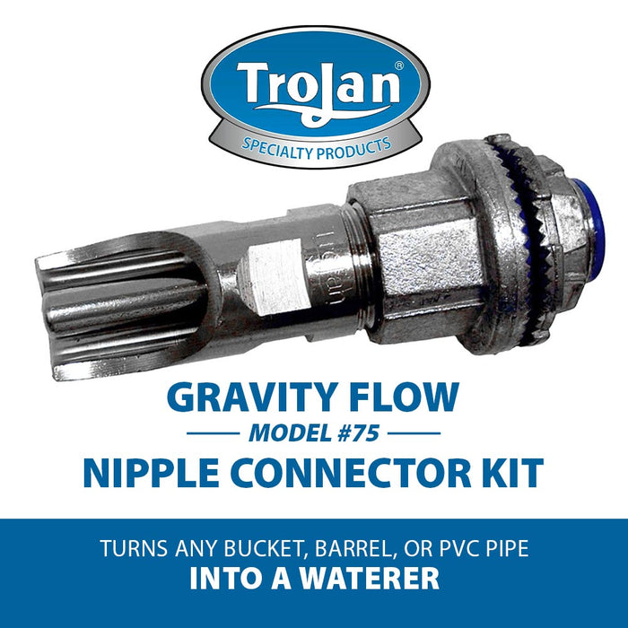 Gravity Flow Model 75 Nipple Connector