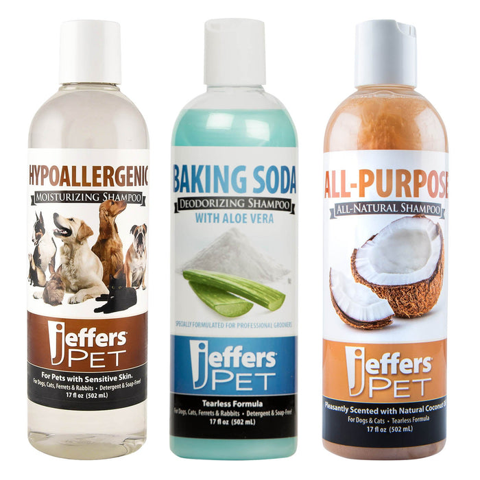 Jeffers Sensative & Smelly Dog Shampoo Trio, 3pk KIT  