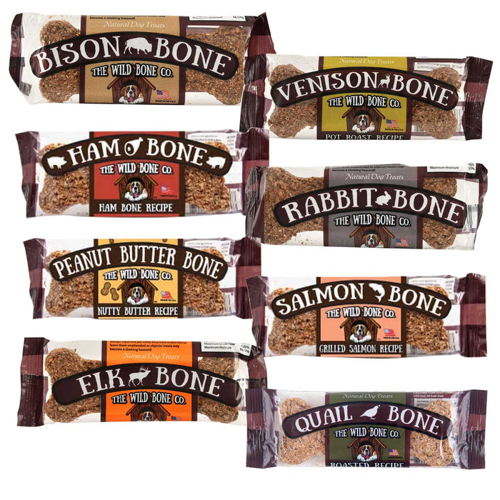 Wild Bone Crunchy Dog Treats Variety 8pk Kit  