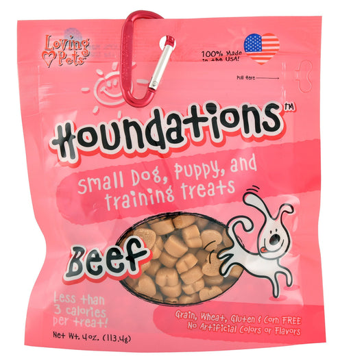 Houndations Small Dog Training Treats, 4 oz - Beef  