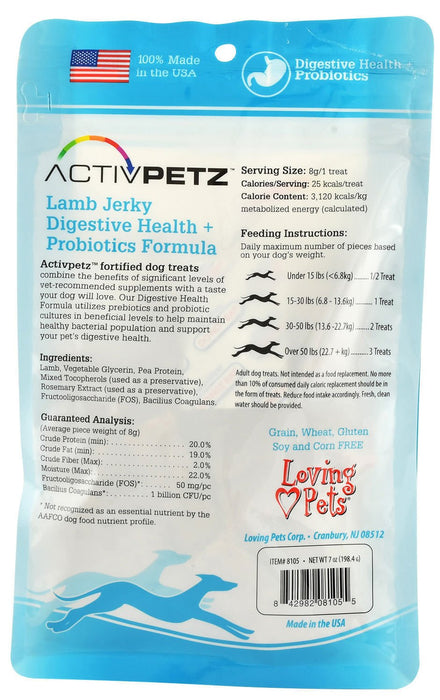 ActivPetz Digestive Health + Probiotic Jerky Treats - Jeffers - Dog Supplies > Dog Treats > Jerky & Sausages