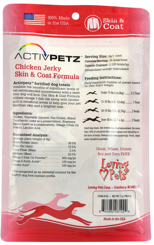 ActivPetz Skin & Coat Jerky Treats - Jeffers - Dog Supplies > Dog Treats > Jerky & Sausages