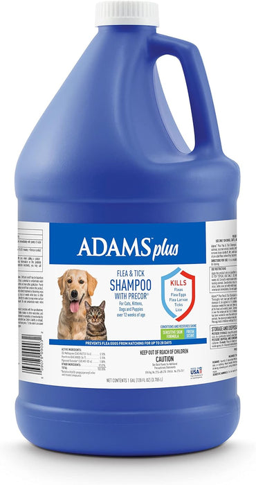 Adams Plus Flea & Tick Shampoo with Precor - Jeffers - Animal Health & Wellness > Flea & Tick Control