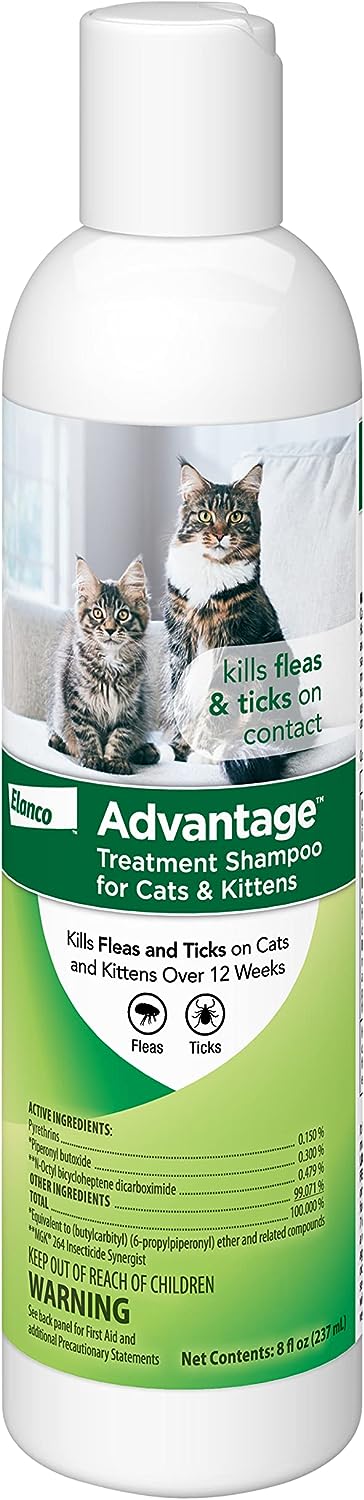 Advantage Treatment Shampoo for Cats & Kittens, 8 oz - Jeffers - Animal Health & Wellness > Flea & Tick Control