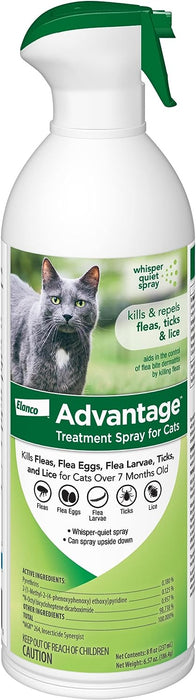 Advantage Treatment Spray for Cats, 8 oz - Jeffers - Animal Health & Wellness > Flea & Tick Control