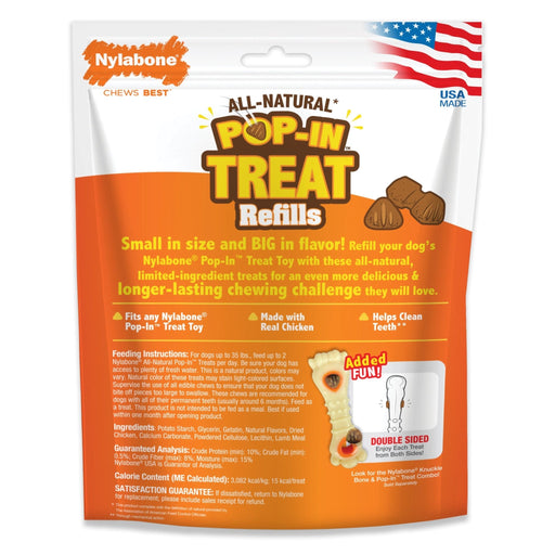 All - Natural Pop - In Dog Treat Refills, Chicken, All Sizes, 30 ct - Jeffers - Dog Supplies > Dog Treats > Chews