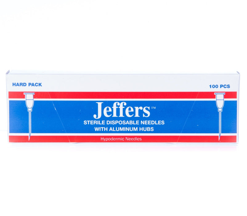 Aluminim Hub Needles, Box of 100 - Jeffers - Animal Health & Wellness > Medical Supplies