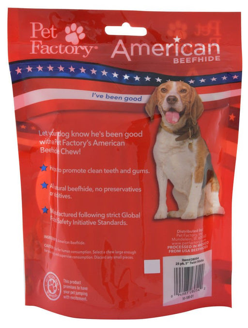 American Beefhide 5' Natural Twist Sticks - Jeffers - Dog Supplies > Dog Treats