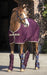 Amigo Jersey Horse Cooler, Fig w/Navy & Tan Trim - Jeffers - Horse Supplies > Horse Blankets & Sheets