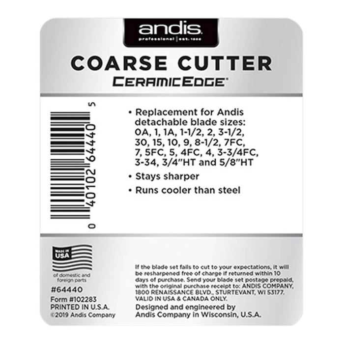 Andis CeramicEdge Detachable Cutter Blade - Jeffers - Animal & Pet Supplies > Pet Grooming