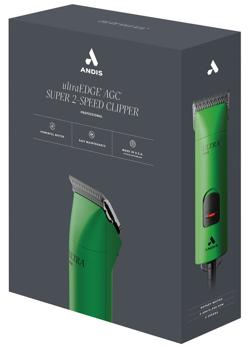 Andis UltraEdge AGC Super 2 - Speed Clipper, Green - Jeffers - Animal & Pet Supplies > Pet Grooming > Pet Hair Clippers & Trimmers