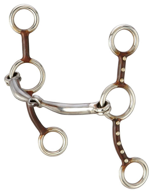 Antique Brown Dots Gag Snaffle - Jeffers - Horse Supplies > Horse Tack > Bridle Bits