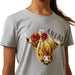 Ariat Girl's Highlander Rose T-Shirt, Heather Gray - Jeffers - Children > Girls > Shirts & Tees