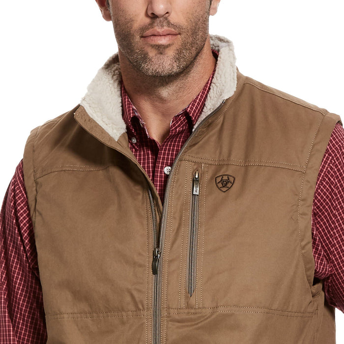 Ariat Mens Grizzly Canvas Insulated Vest - Jeffers - Men > Men's Clothing > Men's Jackets & Outerwear