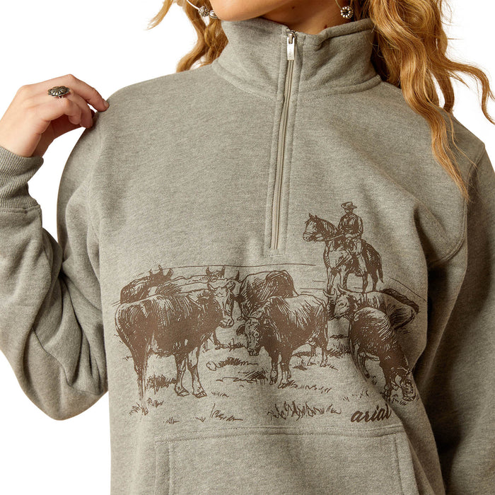 Ariat Women's 1/2 Zip Sweatshirt - Jeffers - Farm & Ranch Supplies > Apparel & Accessories