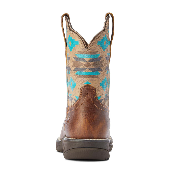 Ariat Womens Anthem Shortie Savannah Boot, Taupe and Turquoise Aztec - Jeffers - Women > Boys > Shoes, Boots