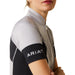 Ariat Women's Cambria Jersey 1/4 Zip Baselayer, Silver & Black - Jeffers - Women > Women's Riding & Equestrian Clothes