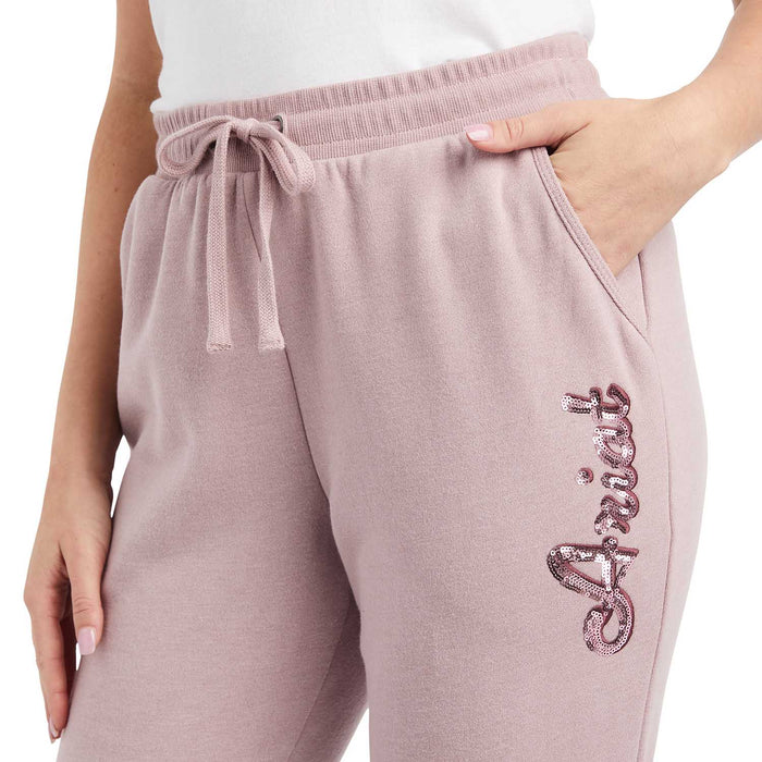 Ariat Women's Real Sweatpant Joggers, Rose Heather - Jeffers - Women > Women's Clothing > Women's Jeans, Pants, Shorts