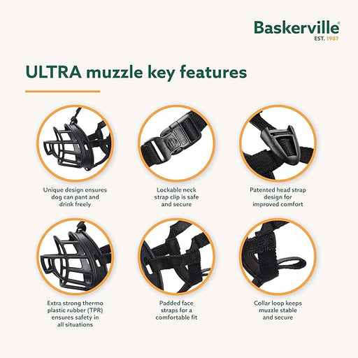 Baskerville Ultra Basket Muzzle - Jeffers - Animal & Pet Supplies > Pet Training Aids