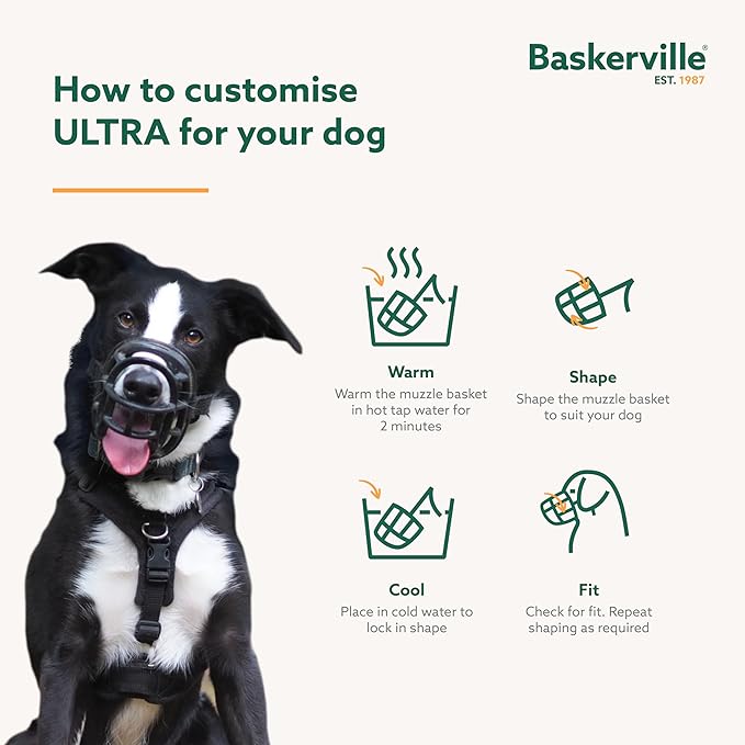 Baskerville Ultra Basket Muzzle - Jeffers - Animal & Pet Supplies > Pet Training Aids