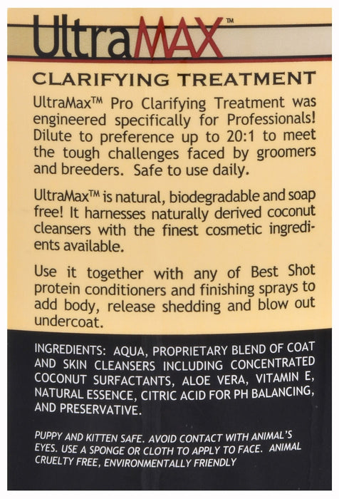 Best Shot UltraMAX Pro Clarifying Shampoo - Jeffers - Animal & Pet Supplies > Pet Grooming > Pet Shampoo & Conditioner