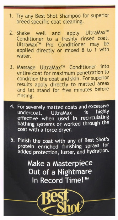 Best Shot UltraMAX Pro Conditioner - Jeffers - Animal & Pet Supplies > Pet Grooming > Pet Shampoo & Conditioner