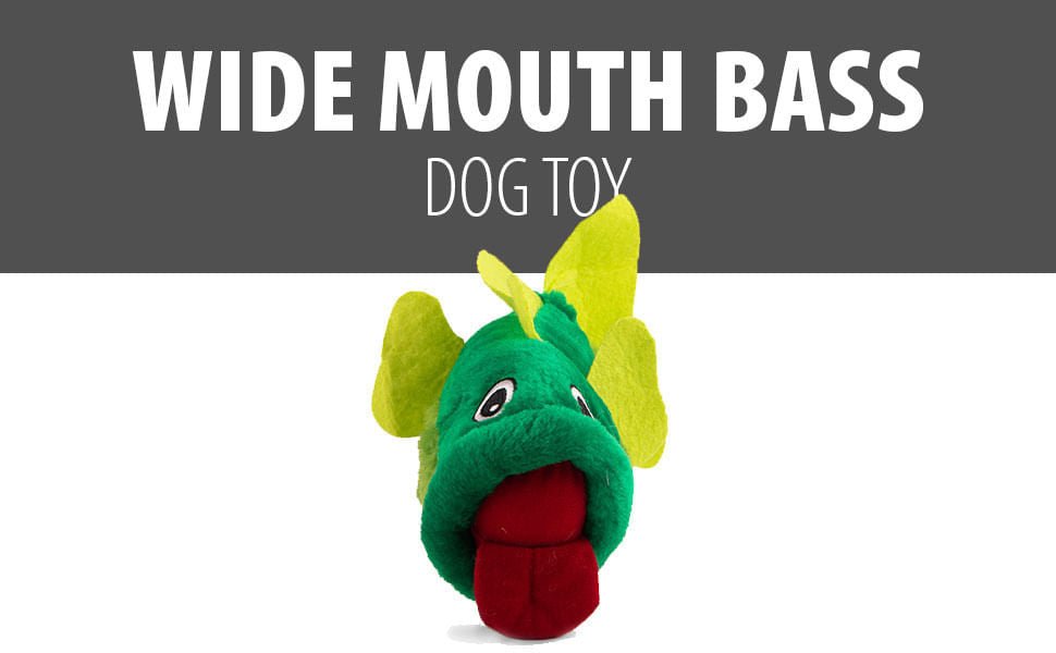 Big Mouth Bass Dog Toy - Jeffers - Dog Supplies > Dog Toys