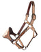 Black Floral Roughout Bronc Nose Halter - Jeffers - Horse Supplies > Horse Tack > Horse Halters