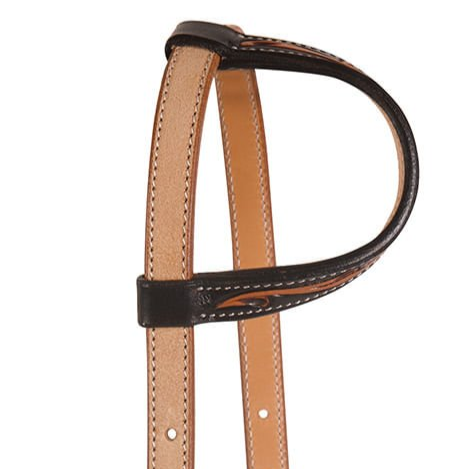 Professional's Choice Black Floral Roughout One Ear Headstall