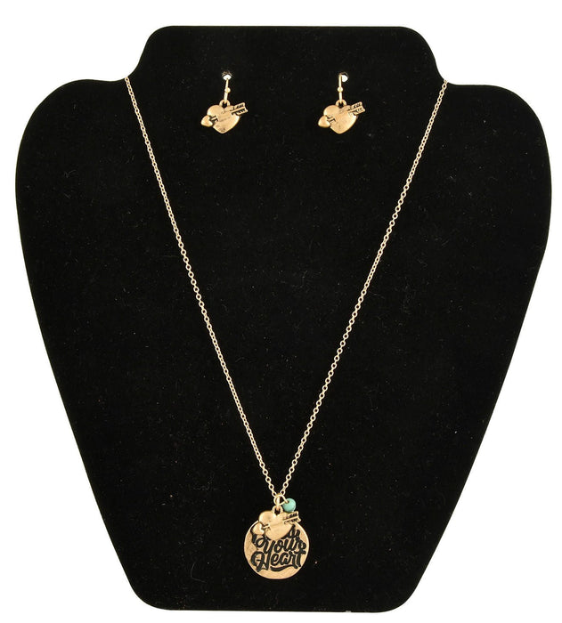 'Bless Your Heart' Necklace & Earring Set - Jeffers - Dog Supplies > Dog Supplies