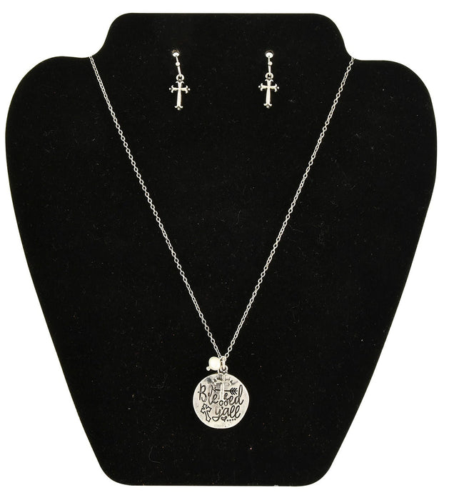 'Blessed Y'all' Necklace & Earring Set - Jeffers - Dog Supplies > Dog Supplies