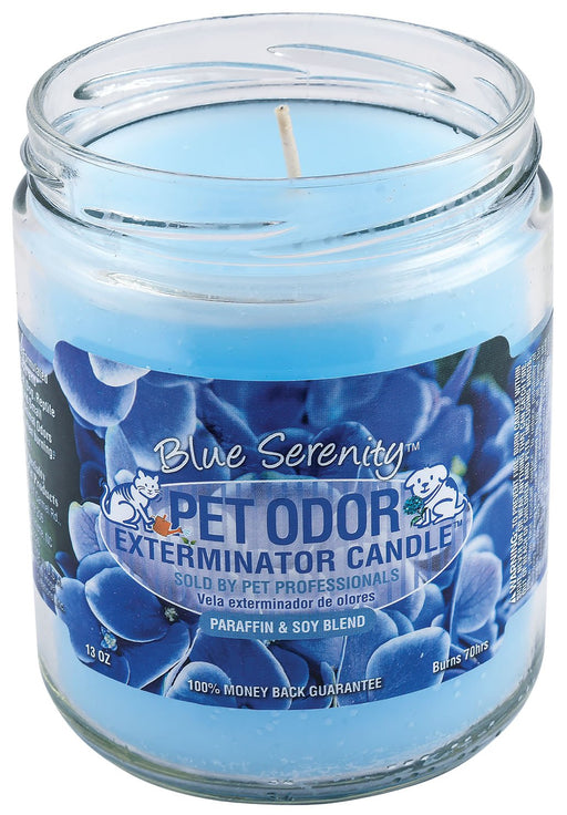 Blue Serenity Pet Odor Exterminator Candle, 13 oz - Jeffers - Animal & Pet Supplies > Pet Odor & Stain Removers