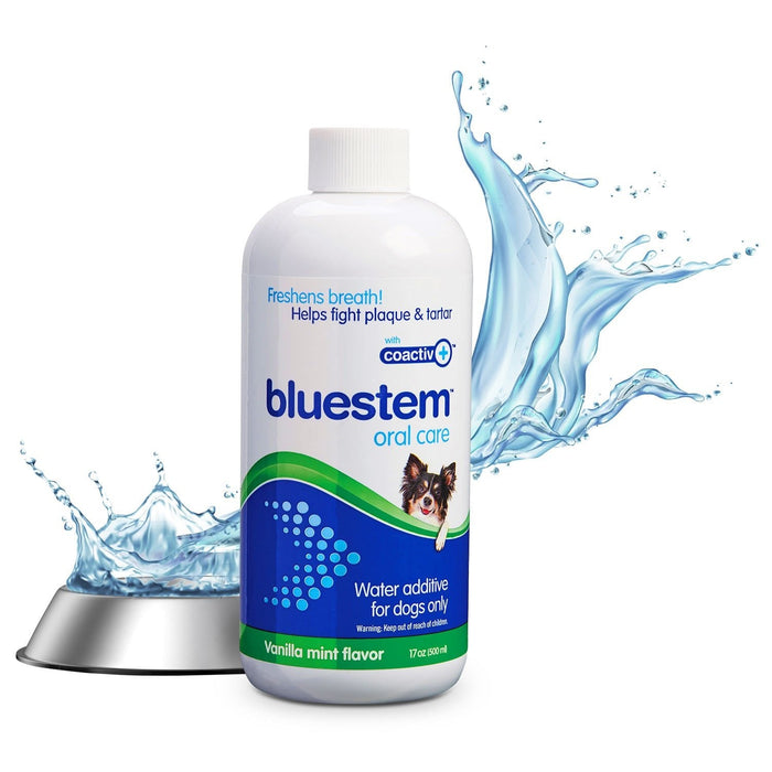 bluestem Water Additive for Dogs Only, Vanilla - Mint, 17 fl oz - Jeffers - Animal Health & Wellness > Oral Care