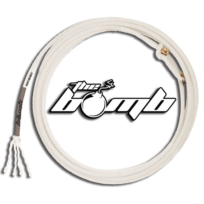 Bomb Heel Rope, White, 36' - Jeffers - Horse Supplies > Riding Apparel & Accessories > Ropes & Roping Equipment