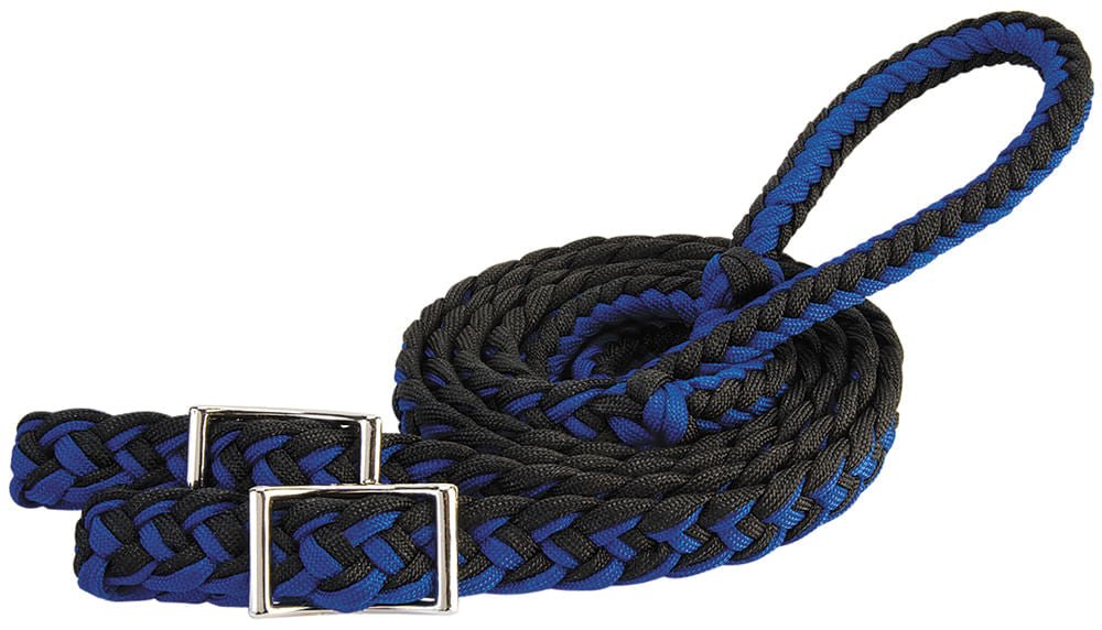 Braided Nylon Barrel Reins - Jeffers - Horse Supplies > Horse Tack