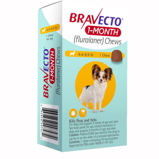 Bravecto Chews for Dogs, 1 Month - Jeffers - Animal Health & Wellness > Flea & Tick Control