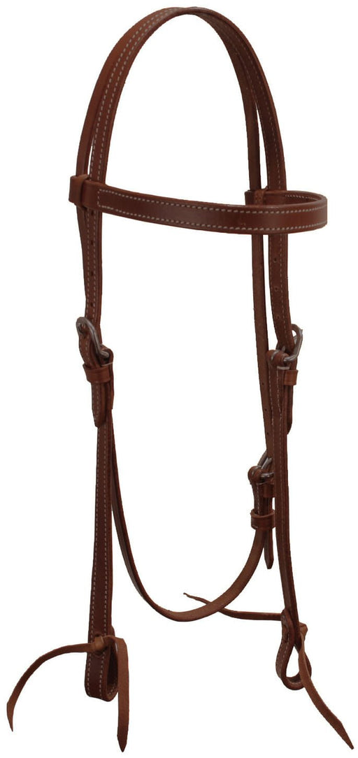 Buffalo Leather of the Rockies Plain Leather Browband Headstall - Jeffers - Horse Supplies > Horse Tack > Bridles & Headstalls