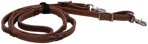 Buffalo Leather Twisted Knot Roping Rein, 7' - Jeffers - Horse Supplies > Horse Tack > Reins