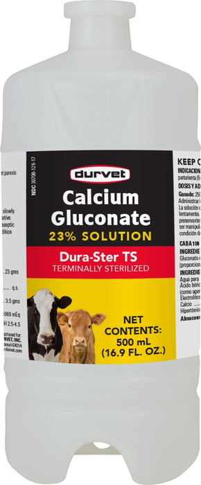 Calcium Gluconate 23%, 500 ml - Jeffers - Animal Health & Wellness > Vitamins & Supplements