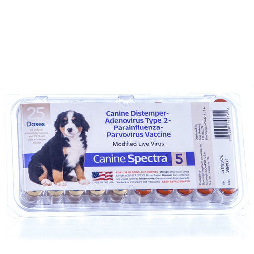 Canine Spectra 5 Dog Vaccine, 25 Dose - Jeffers - Animal Health & Wellness > Vaccines