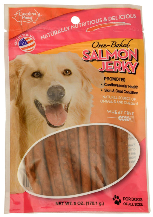 Carolina Prime Oven Baked Salmon Jerky - Jeffers - Dog Supplies > Dog Treats > Jerky & Sausages