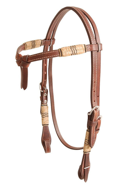 Cashel Rawhide Trim Futurity Browband Headstall - Jeffers - Horse Supplies > Horse Tack > Bridles & Headstalls