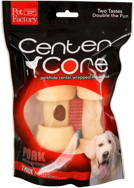 Center Core 6 - 7' Porkhide Wrapped in Beefhide Bone, 2 - pk - Jeffers - Dog Supplies > Dog Treats