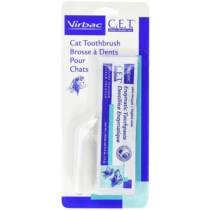 C.E.T. Cat Toothbrush with Poultry Toothpaste - Jeffers - Animal Health & Wellness > Oral Care