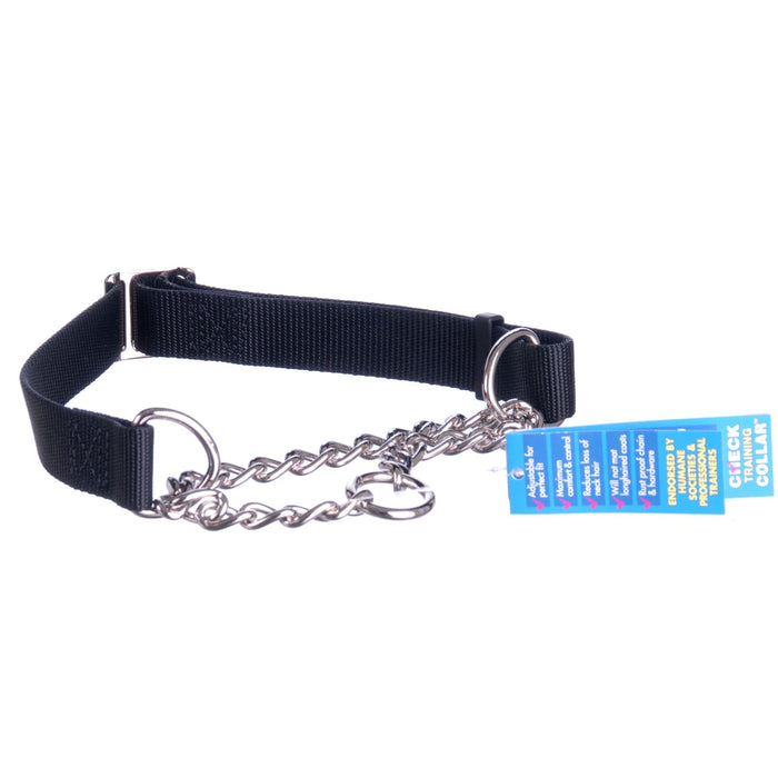 Check - Choke Training Collar, 1'W x 17' - 24'L - Jeffers - Dog Supplies > Dog Apparel > Dog Collars, Harnesses, & Leashes