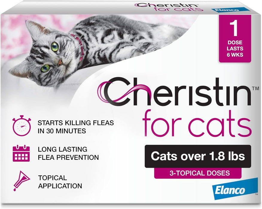 Cheristin Topical Flea Treatment for Cats - Jeffers - Animal Health & Wellness > Flea & Tick Control