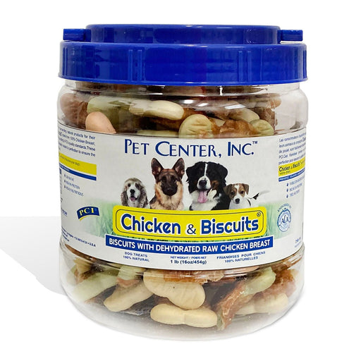 Chicken & Biscuits Canister - Jeffers - Dog Supplies > Dog Treats